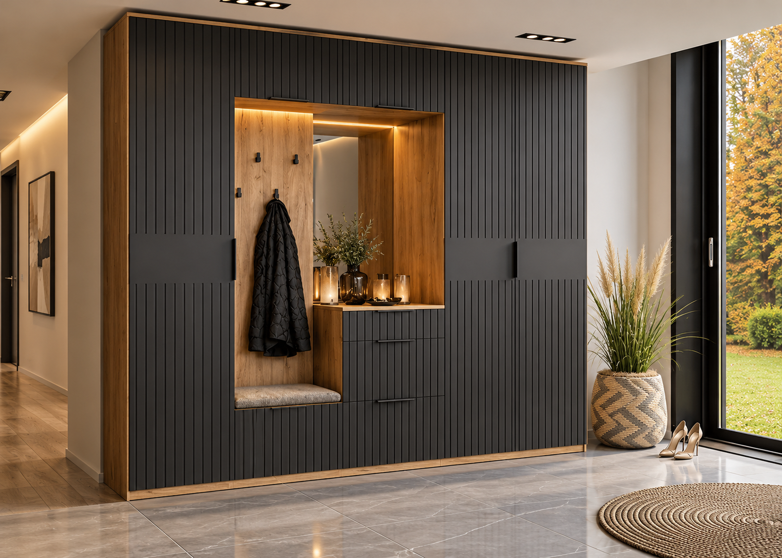 DR-422 Console d’entrée et vestiaire personnalisable